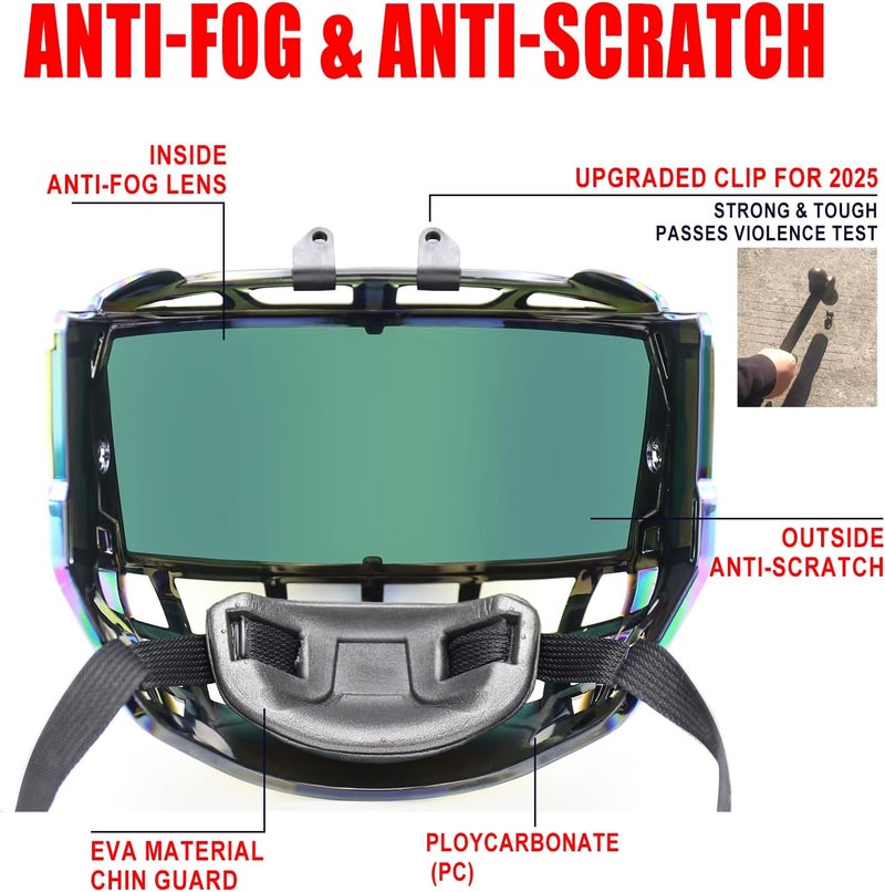 GY Hockey Full Shield Visor Junior Ice Hockey Helmet Full Face Protection Visor Youth Anti-Scratch/Anti-Fog - Image 3